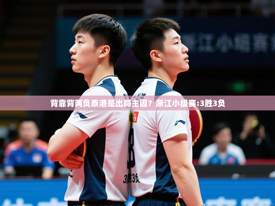 2025华体会登录背靠背两负泰港是出局主因？浙江小组赛:3胜3负  第2张